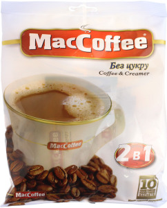 Кофейный напиток без сахара 2в1 MacCoffee, 12 г