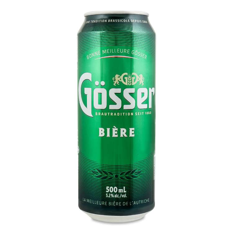 Пиво светлое Gosser, 0.5 л ж/б