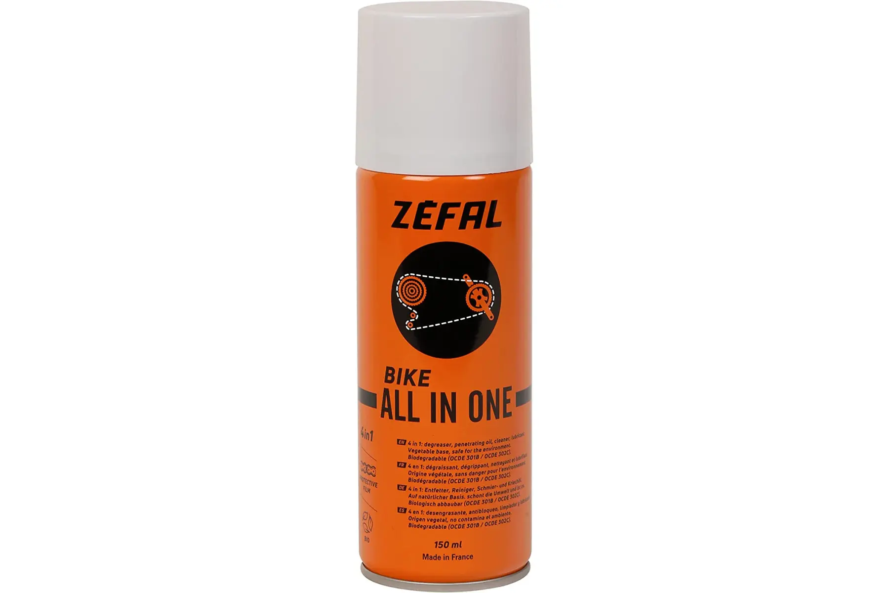 Мастило-спрей Zefal All-In-1 (9750) очищувач+мастило; 4 в 1; 150мл